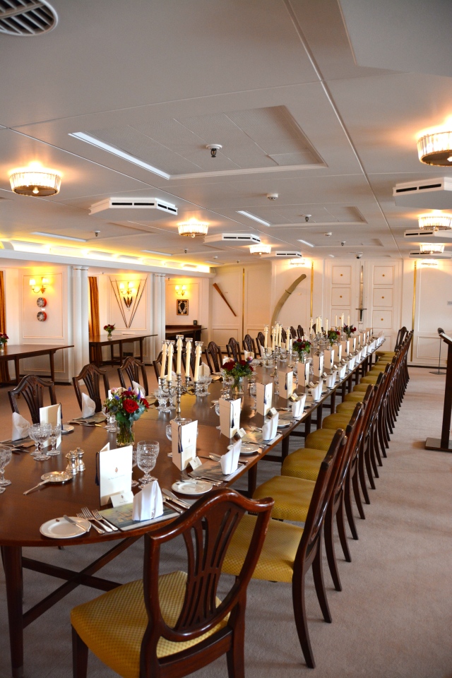 The State Dining Room aboard the Royal Yacht Britannia. ©Jean Janssen
